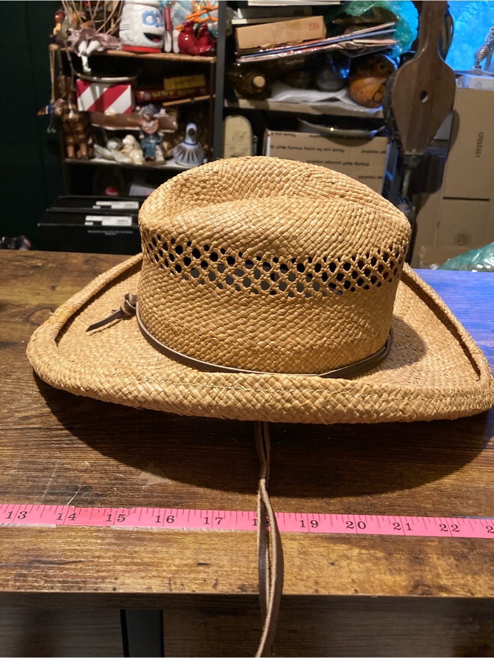 Vintage Shady Brady Dallas straw cowboy hat - Picture 6 of 7